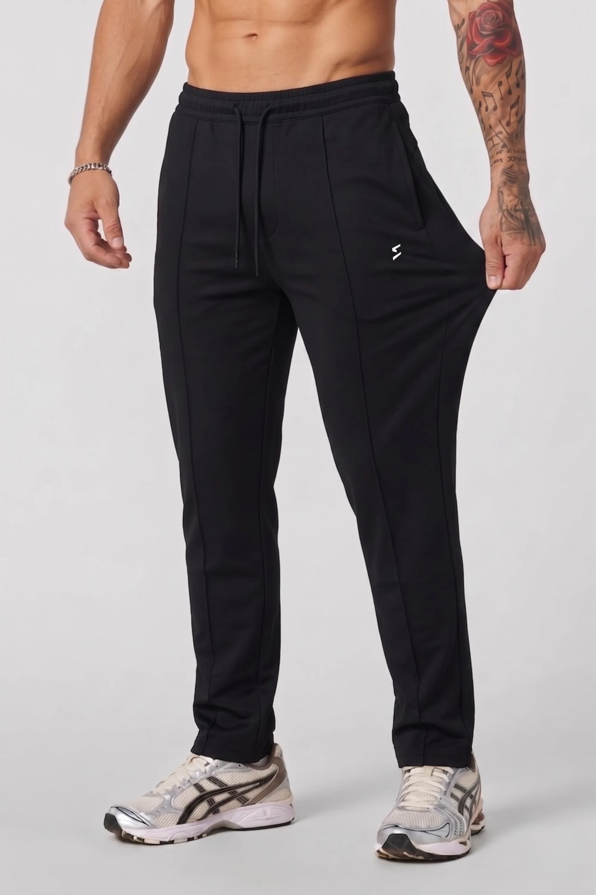 SPD Black Button Up Trouser
