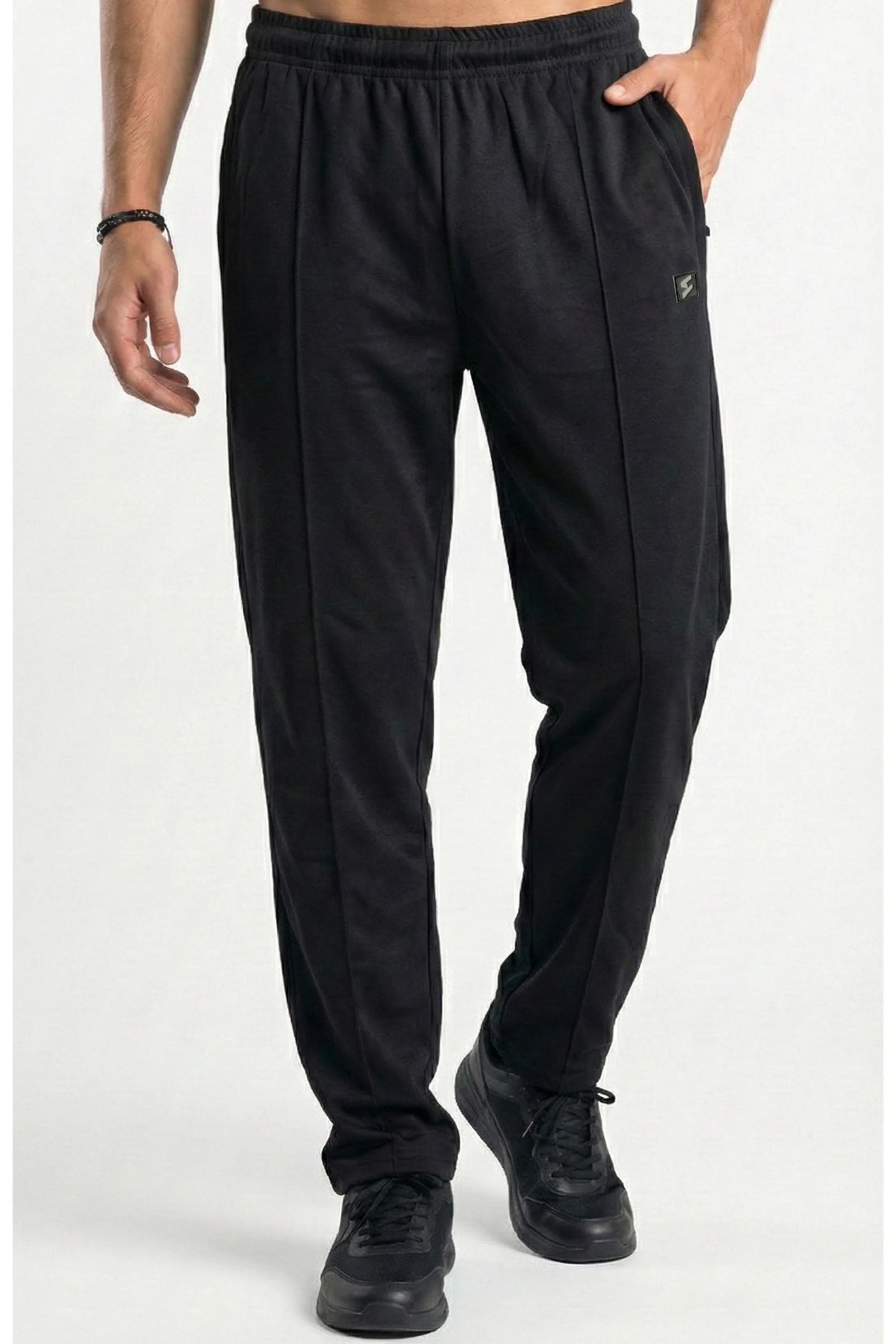 SPD Black Button Up Trouser - Image 3