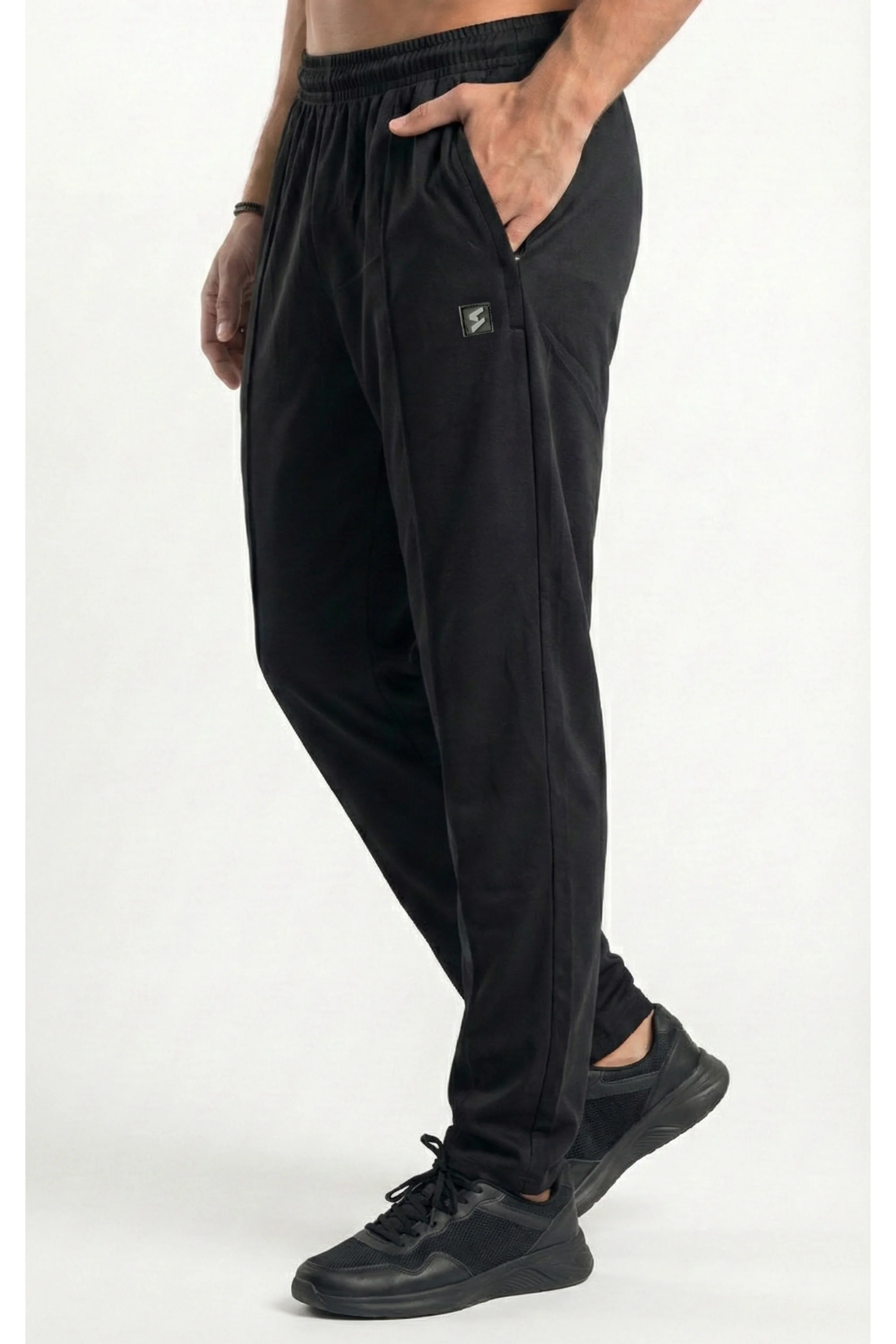 SPD Black Button Up Trouser - Image 4