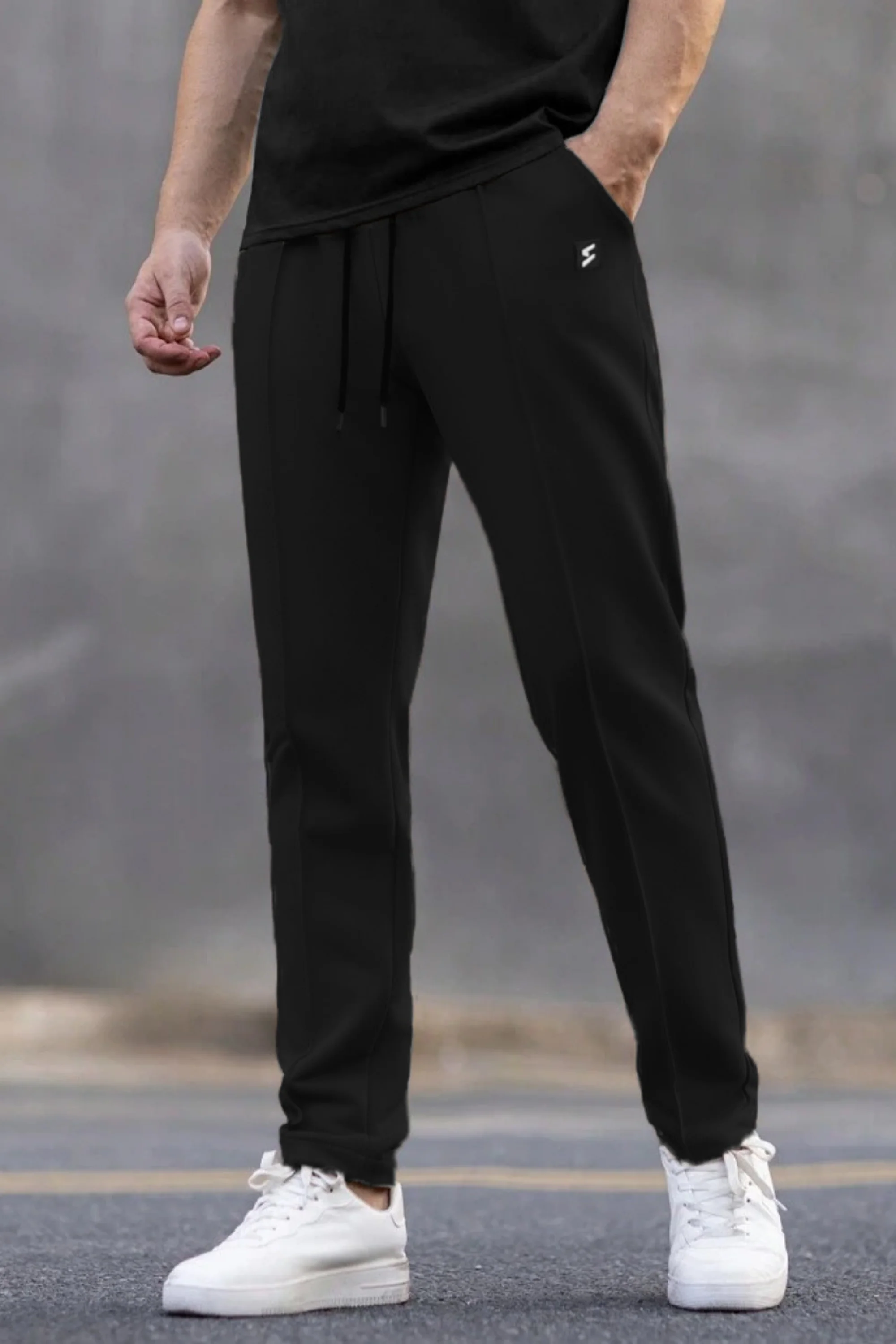 SPD Black Button Up Trouser - Image 5