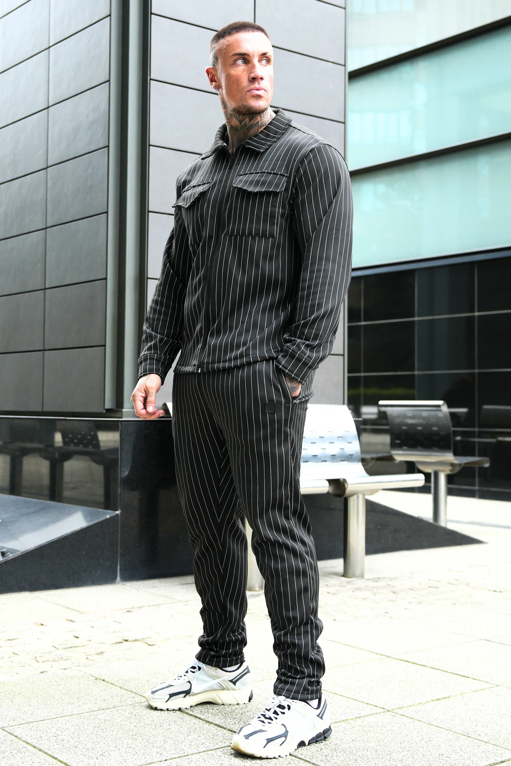 Speed Black Line Tracksuit