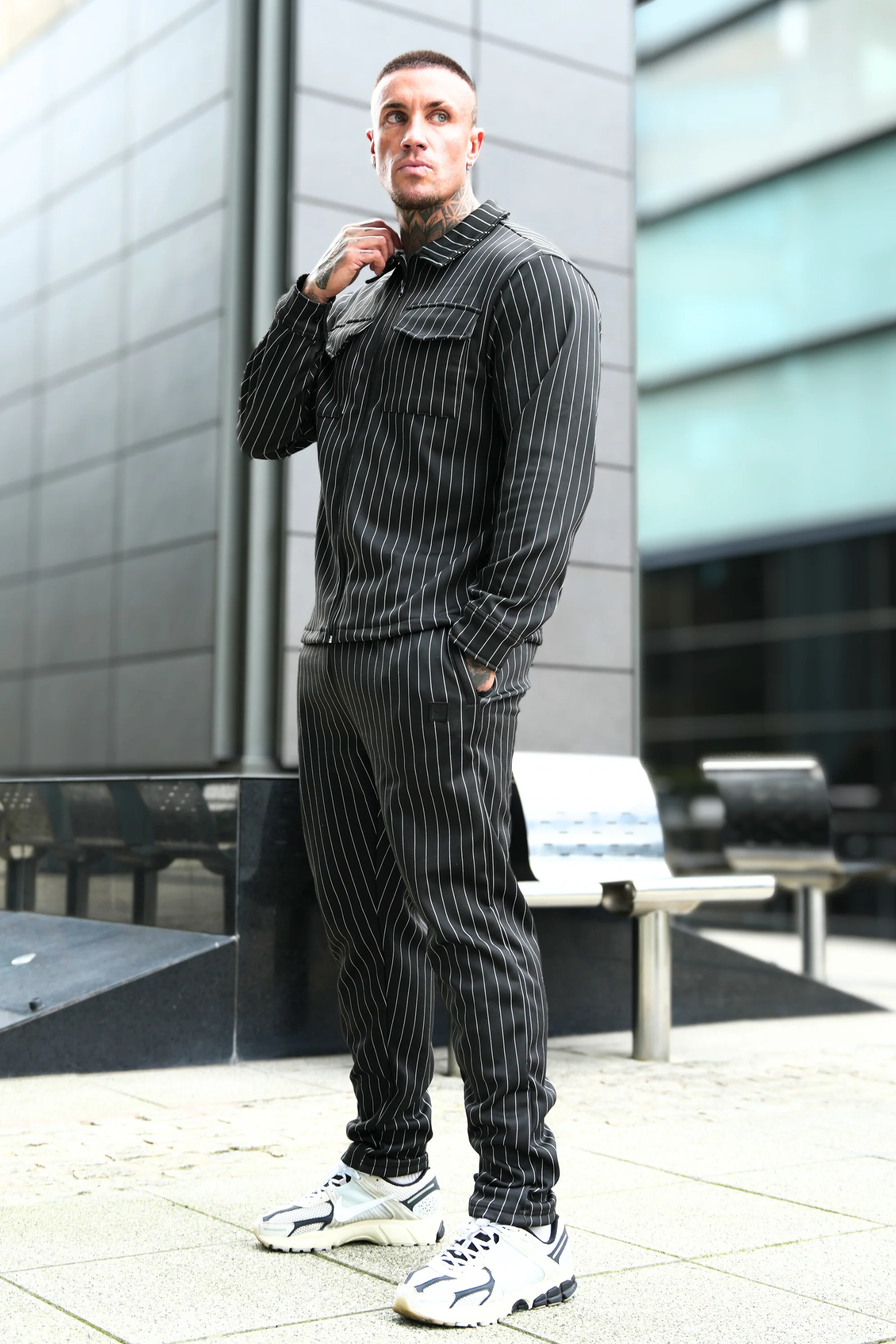 Speed Black Line Tracksuit - Image 3