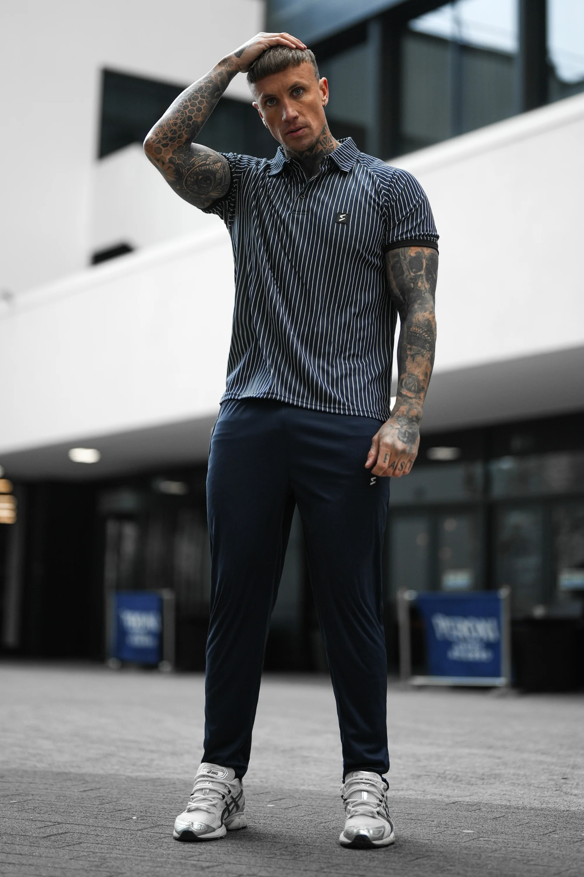 SPD Navy Stripe Polo - Image 3